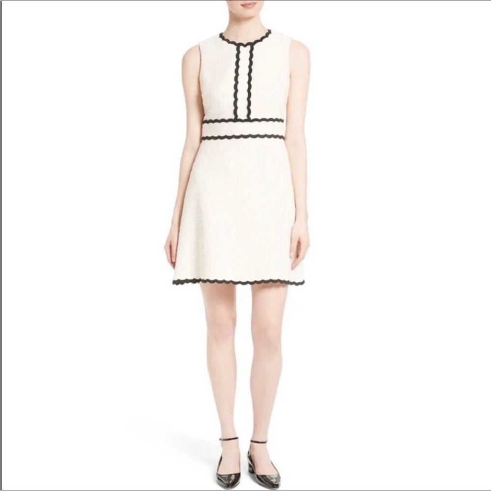 Kate Spade Scallop Tweed Dress